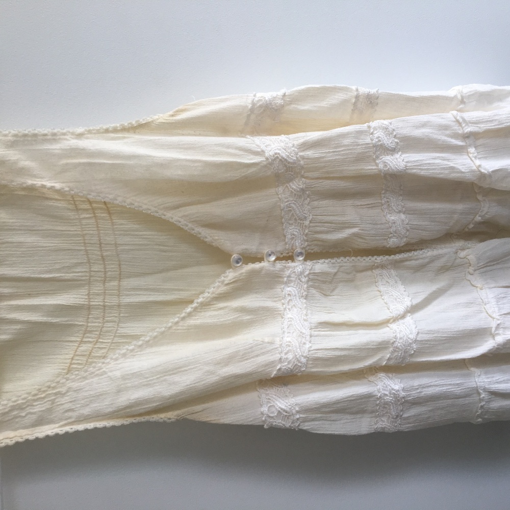 F21 festival white lace top